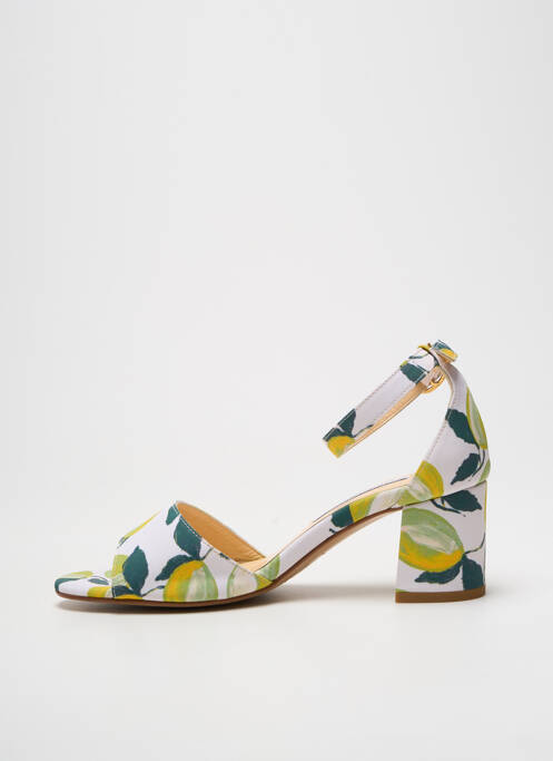 Sandales/nu pieds fermeture bride(s) talon de 4 à 6cm vert FABIENNE CHAPOT femme
