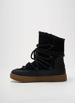 Bottines/boots fourrée talon plat jusqu'à 3cm noir YAYA femme