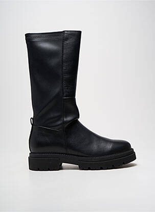 Bottes matière lisse talon de 4 à 6cm noir BLACKSTONE femme
