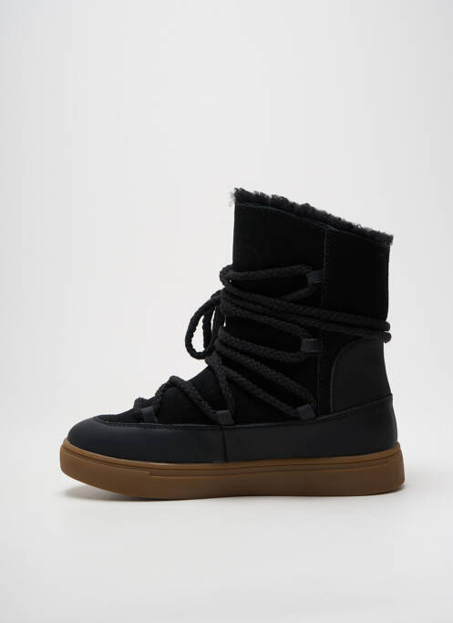 Bottines/boots fourrée talon plat jusqu'à 3cm noir YAYA femme