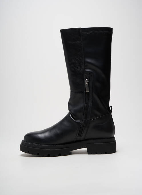 Bottes matière lisse talon de 4 à 6cm noir BLACKSTONE femme