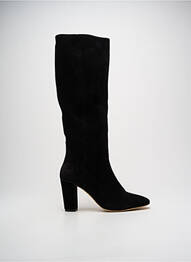 Bottes nubuck talon de 7 à 9cm noir IDANO femme