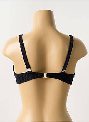 Haut de maillot de bain stretch haut soutien-gorge emboitant noir ANTIGEL femme