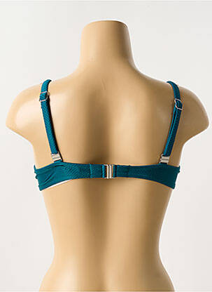 Haut de maillot de bain stretch haut soutien-gorge emboitant vert ANTIGEL femme