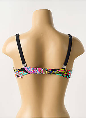 Haut de maillot de bain stretch haut soutien-gorge emboitant noir ANTIGEL femme