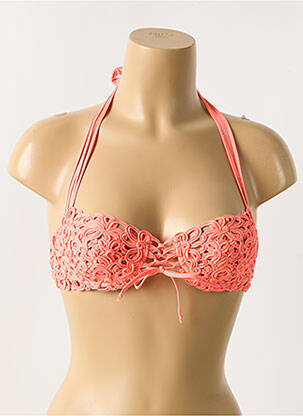 Haut de maillot de bain haut bandeau haut bandeau orange NICOLE OLIVIER femme