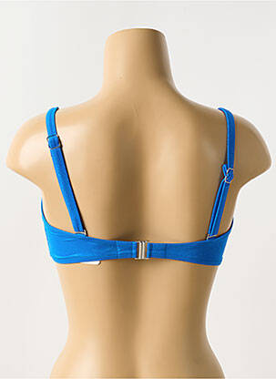 Haut de maillot de bain stretch haut bandeau bleu ANTIGEL femme