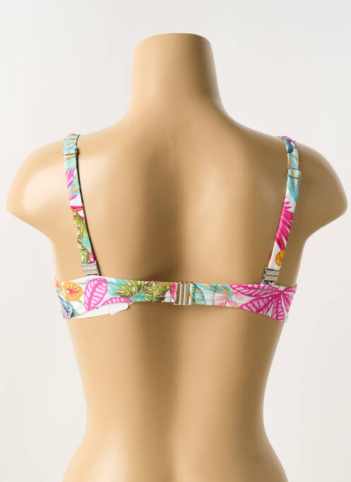 Haut de maillot de bain stretch haut soutien-gorge balconnet rose ANTIGEL femme