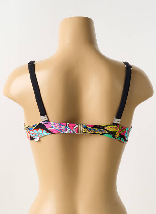 Haut de maillot de bain stretch haut soutien-gorge emboitant noir ANTIGEL femme