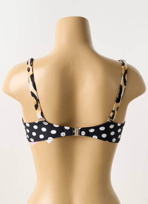 Haut de maillot de bain stretch haut soutien-gorge emboitant noir ANTIGEL femme
