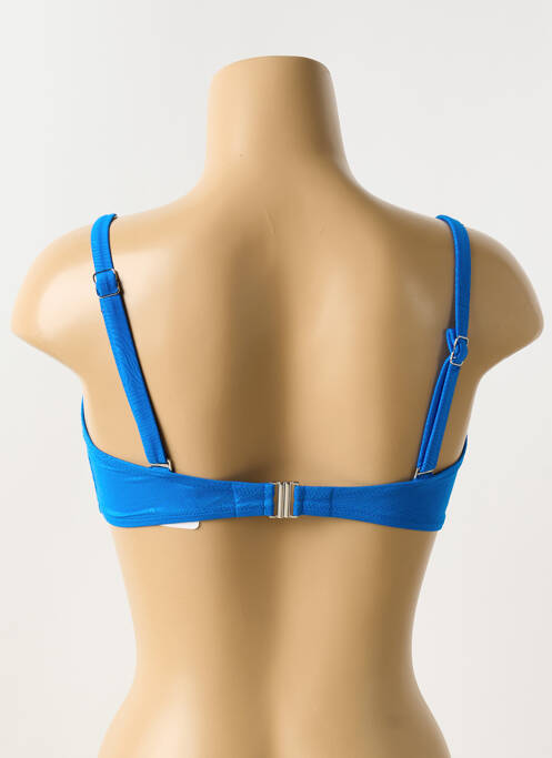 Haut de maillot de bain stretch haut bandeau bleu ANTIGEL femme