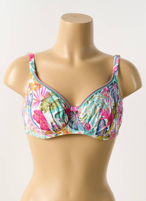 Haut de maillot de bain blanc ANTIGEL pour femme