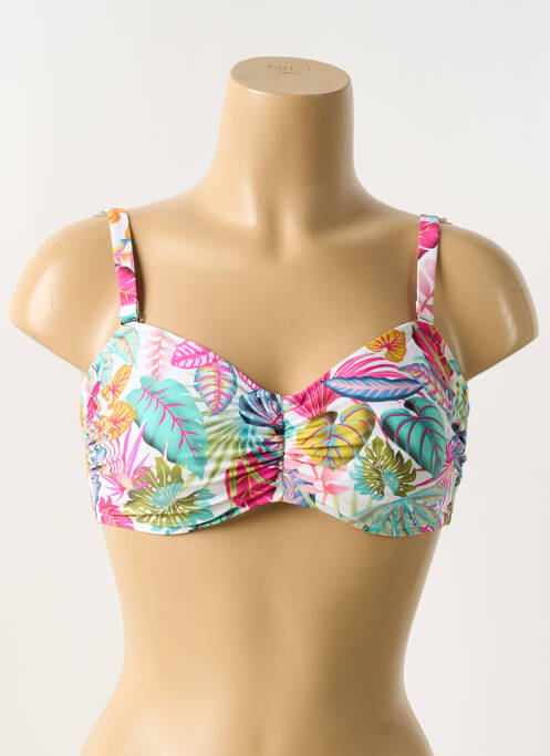 Haut de maillot de bain blanc ANTIGEL pour femme