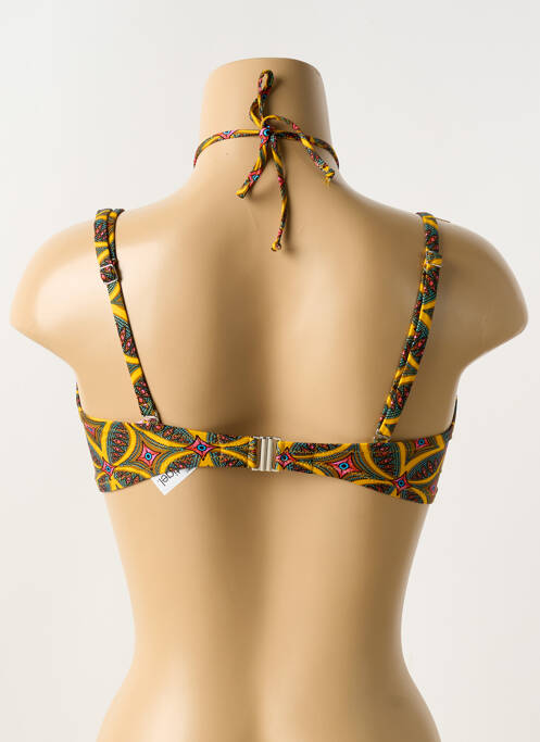 Haut de maillot de bain jaune ANTIGEL femme