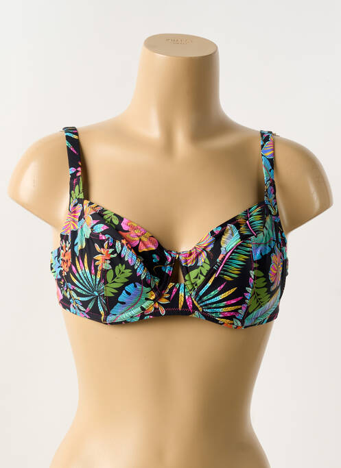 Haut de maillot de bain noir ANTIGEL pour femme