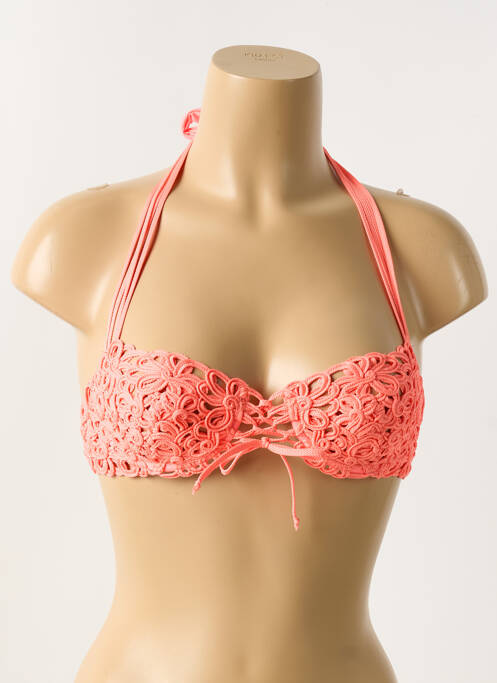 Haut de maillot de bain orange NICOLE OLIVIER pour femme