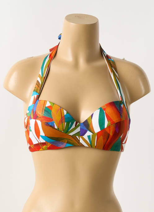 Haut de maillot de bain orange NICOLE OLIVIER pour femme