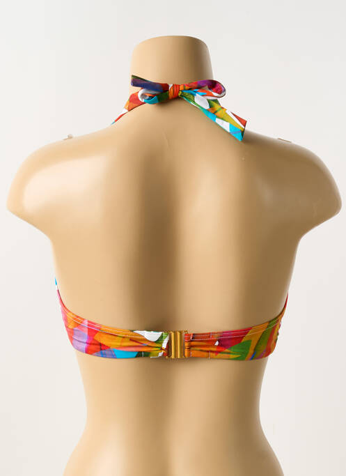 Haut de maillot de bain orange NICOLE OLIVIER femme