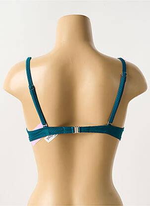 Haut de maillot de bain stretch haut soutien-gorge balconnet vert ANTIGEL femme