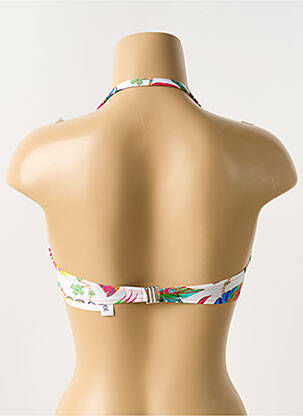 Haut de maillot de bain stretch haut bandeau blanc ANTIGEL femme