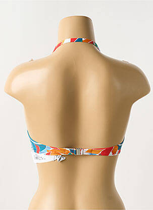 Haut de maillot de bain stretch haut bandeau bleu ANTIGEL femme