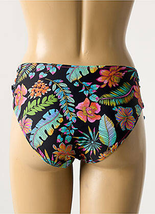 Bas de maillot de bain imprimé fantaisie culotte noir ANTIGEL femme