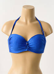 Haut de maillot de bain bleu ANTIGEL pour femme seconde vue