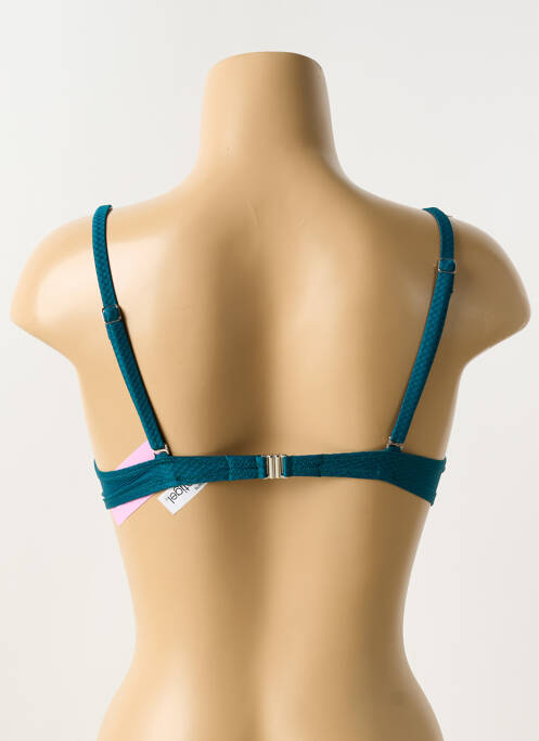 Haut de maillot de bain stretch haut soutien-gorge balconnet vert ANTIGEL femme