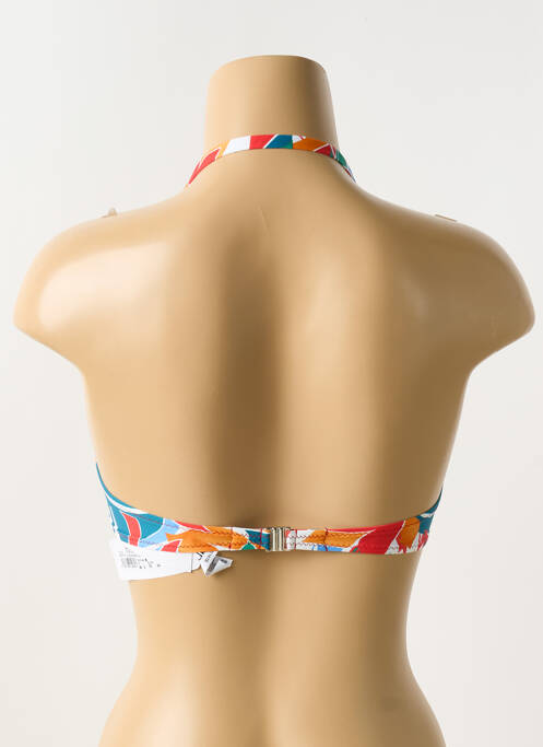 Haut de maillot de bain stretch haut bandeau bleu ANTIGEL femme