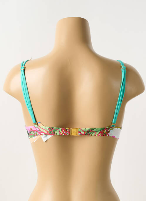 Haut de maillot de bain stretch haut soutien-gorge moulé vert LISE CHARMEL femme