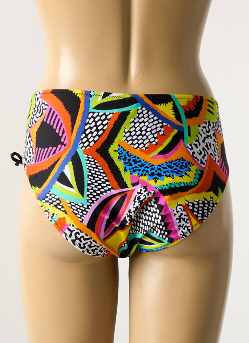 Bas de maillot de bain imprimé fantaisie culotte noir ANTIGEL femme
