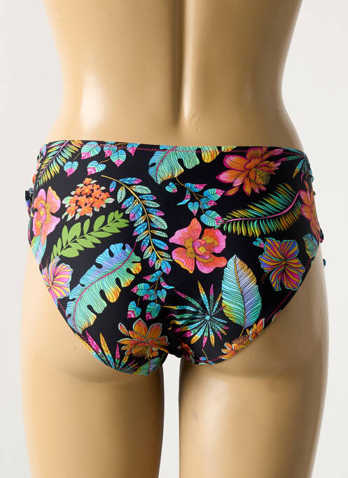 Bas de maillot de bain imprimé fantaisie culotte noir ANTIGEL femme