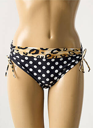 Bas de maillot de bain stretch culotte noir ANTIGEL femme
