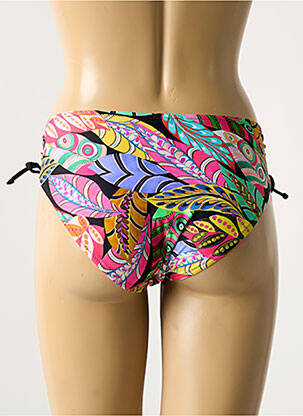 Bas de maillot de bain imprimé fantaisie culotte noir ANTIGEL femme