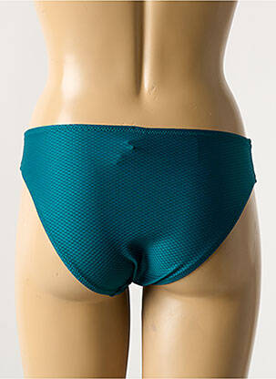 Bas de maillot de bain effet matière satinée culotte vert ANTIGEL femme
