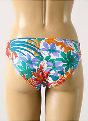 Bas de maillot de bain imprimé tie and dye culotte blanc ANTIGEL femme