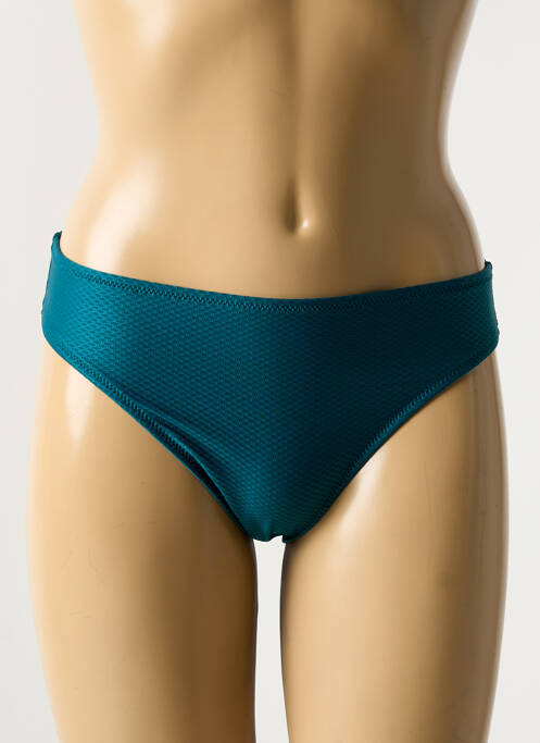 Bas de maillot de bain effet matière satinée culotte vert ANTIGEL femme