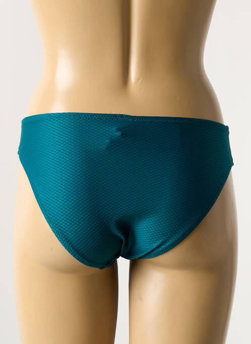 Bas de maillot de bain effet matière satinée culotte vert ANTIGEL femme