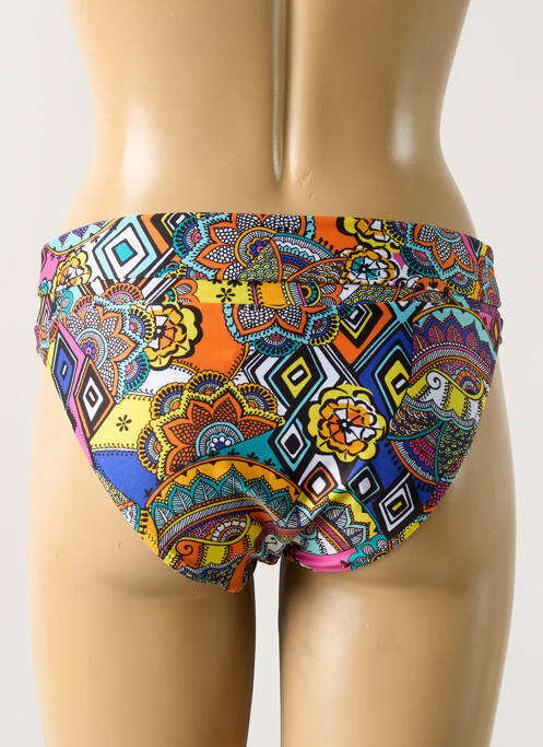 Bas de maillot de bain imprimé fantaisie culotte noir ANTIGEL femme