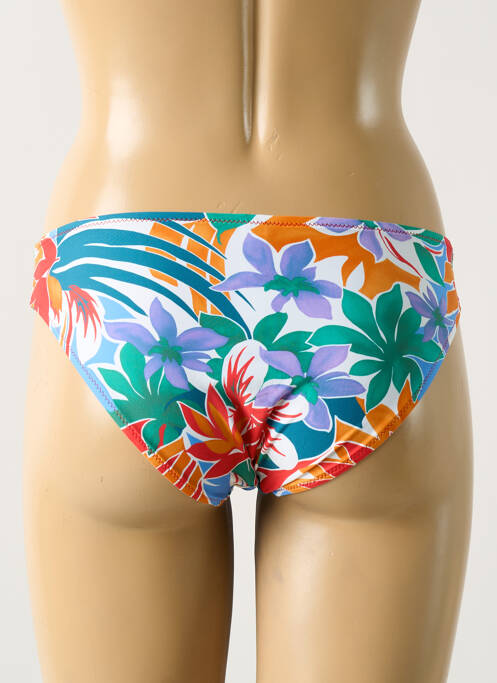 Bas de maillot de bain imprimé tie and dye culotte blanc ANTIGEL femme