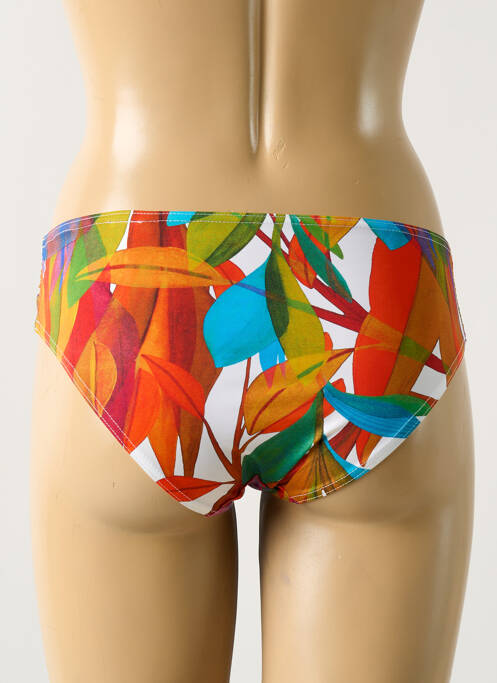 Bas de maillot de bain imprimé fantaisie culotte rouge NICOLE OLIVIER femme