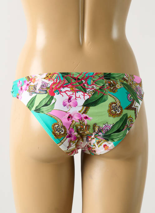 Bas de maillot de bain imprimé fantaisie culotte vert LISE CHARMEL femme
