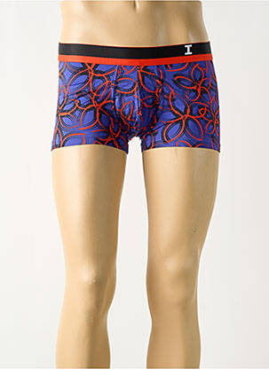 Boxer imprimé fantaisie bleu IMPETUS homme