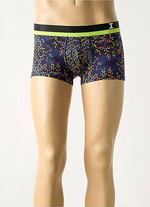 Boxer imprimé fantaisie bleu IMPETUS homme