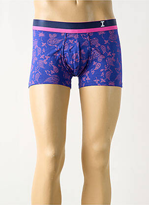Boxer imprimé fantaisie bleu IMPETUS homme