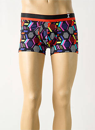 Boxer imprimé fantaisie noir IMPETUS homme