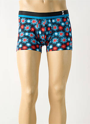 Boxer imprimé fantaisie bleu IMPETUS homme