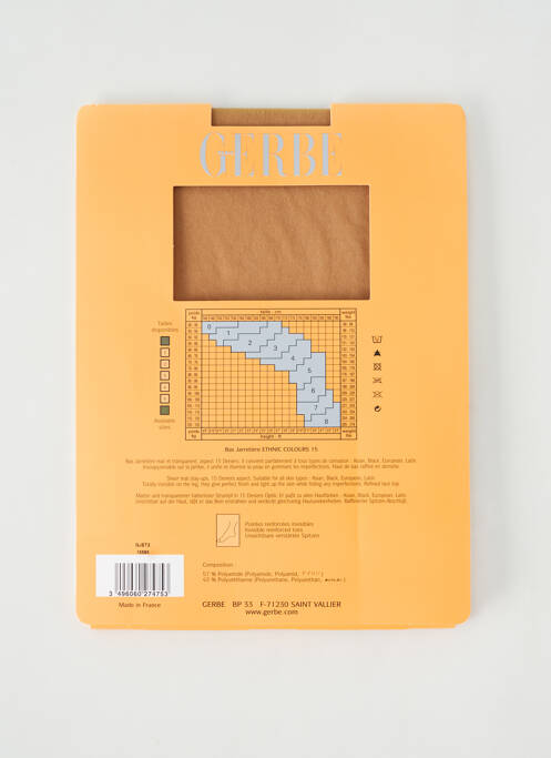 Bas chair GERBE pour femme