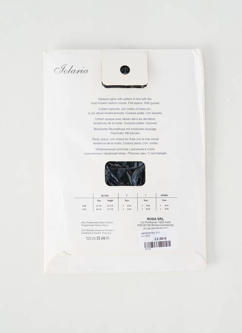 Collants noir JOLARIA pour femme