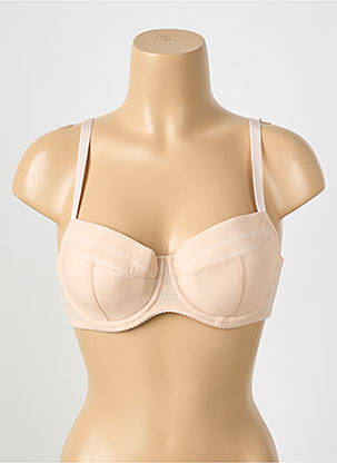 Soutien-gorge effet matière satinée haut soutien-gorge balconnet rose GORTEKS femme